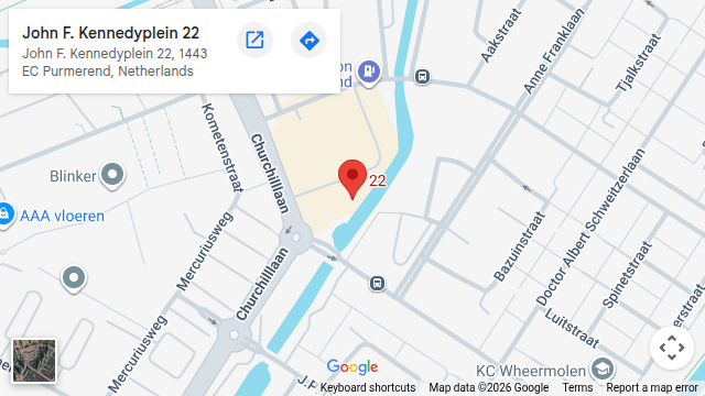 Locatie van Massagepraktijk Medialis op de kaart: John F. Kennedyplein 22, Purmerend